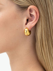 Nina Gordon Gold Figure Hoops