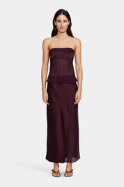 Ownley Plum Ricky Midi Skirt