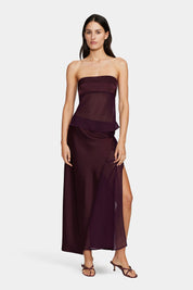 Ownley Plum Ricky Midi Skirt