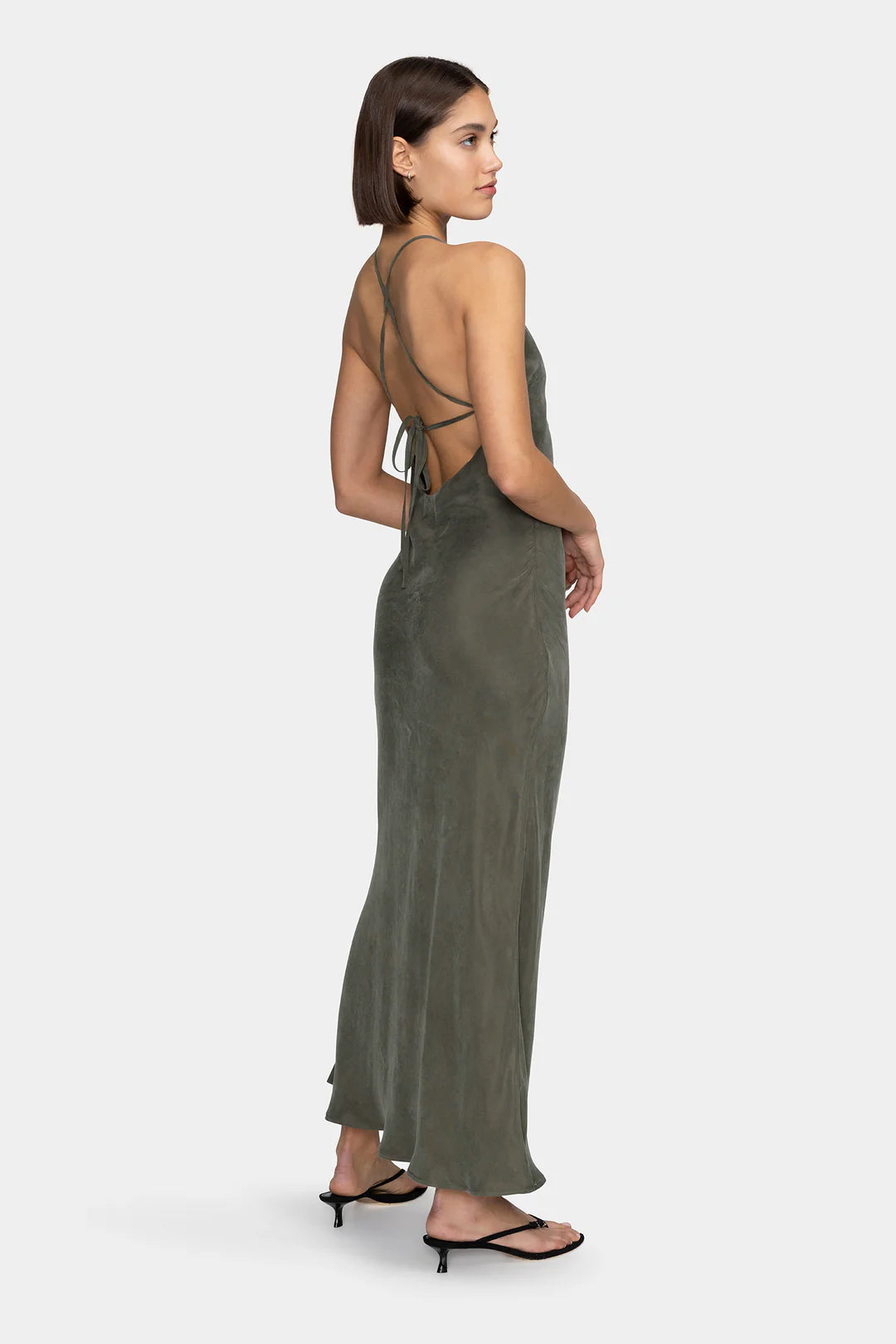 Ownley Moss Cupro Poppy Dress