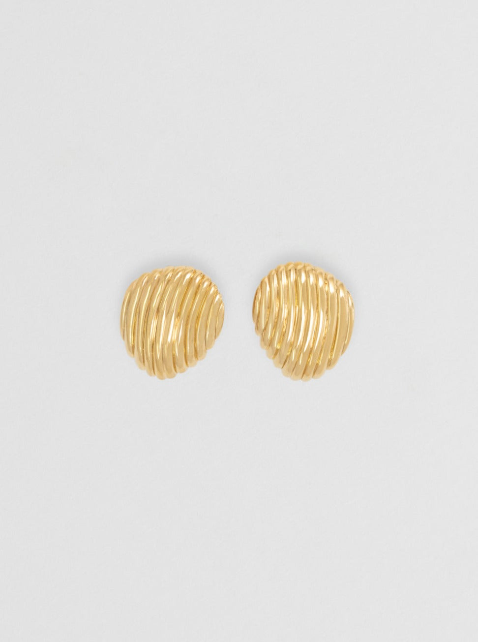 Nina Gordon Small Gold Paloma Dome Earrings