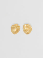 Nina Gordon Small Gold Paloma Dome Earrings