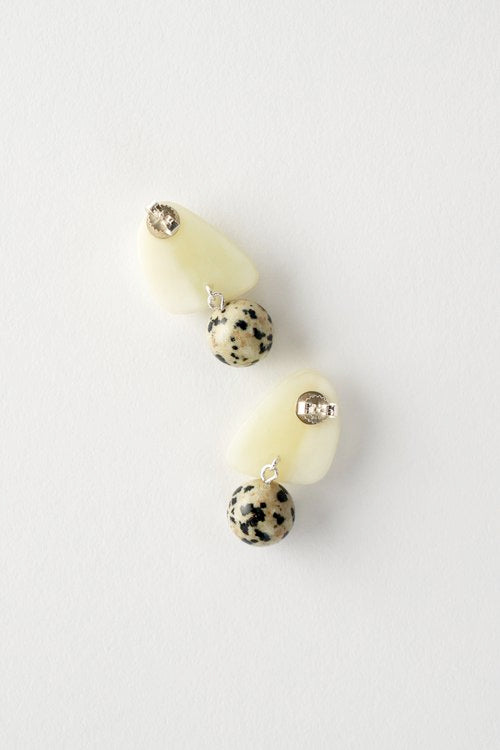 Mussels and Muscles Pebbles Earrings No. 3 - Jade