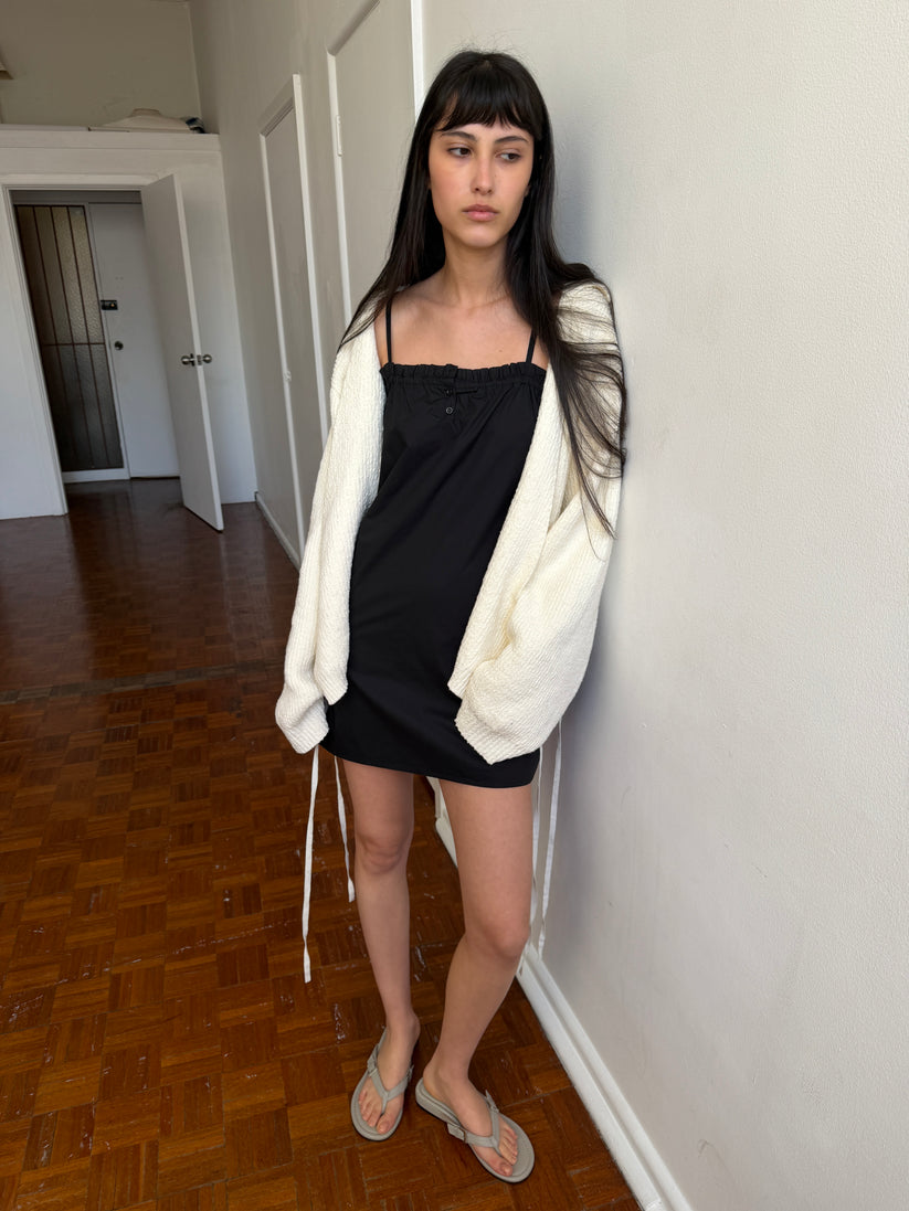 Deiji Studios Wrap Cardigan in Snow