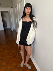 Deiji Studios Wrap Cardigan in Snow