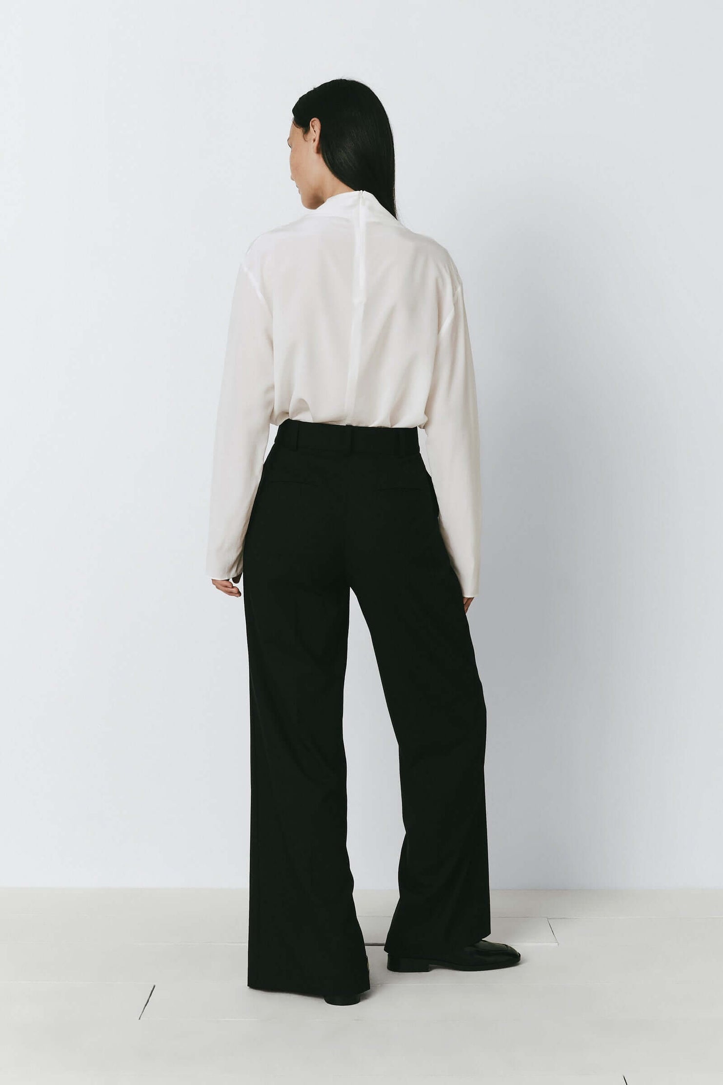 Rue Sophie Allard Silk Mock Neck Top