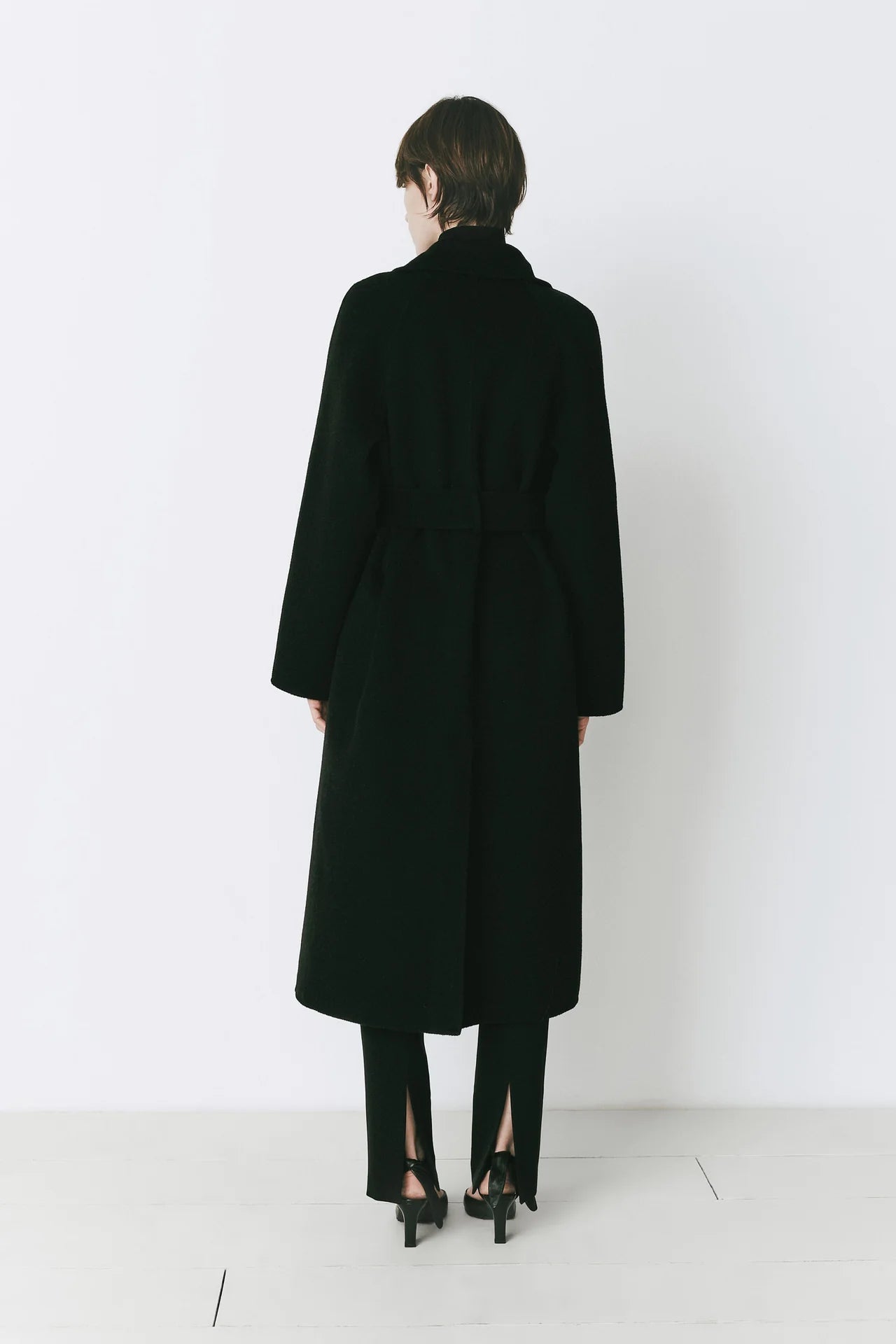 Rue Sophie Black Grand Scarf Coat