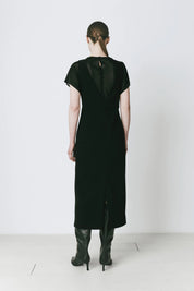 Rue Sophie Black Deep V Melis Dress