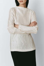 Rue Sophie Ecru Sidonie Pleated Top