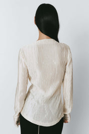 Rue Sophie Ecru Sidonie Pleated Top