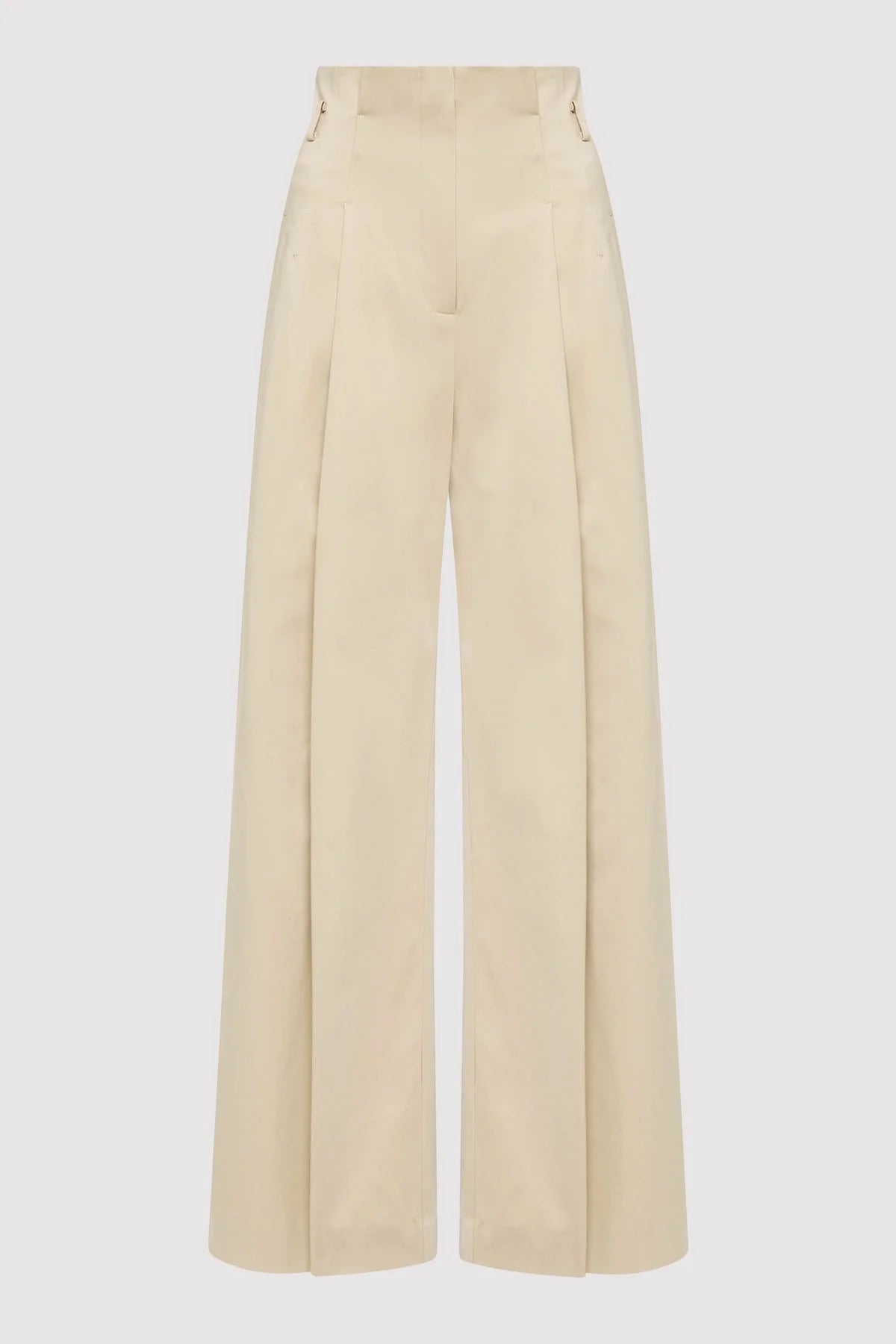 St. Agni Champagne Cotton Paperbag Waist Trousers