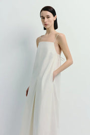 Rue Sophie Cream Voile Cami Dress