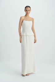 Rue Sophie Cream Coria Maxi Skirt
