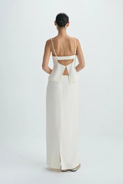 Rue Sophie Cream Coria Maxi Skirt