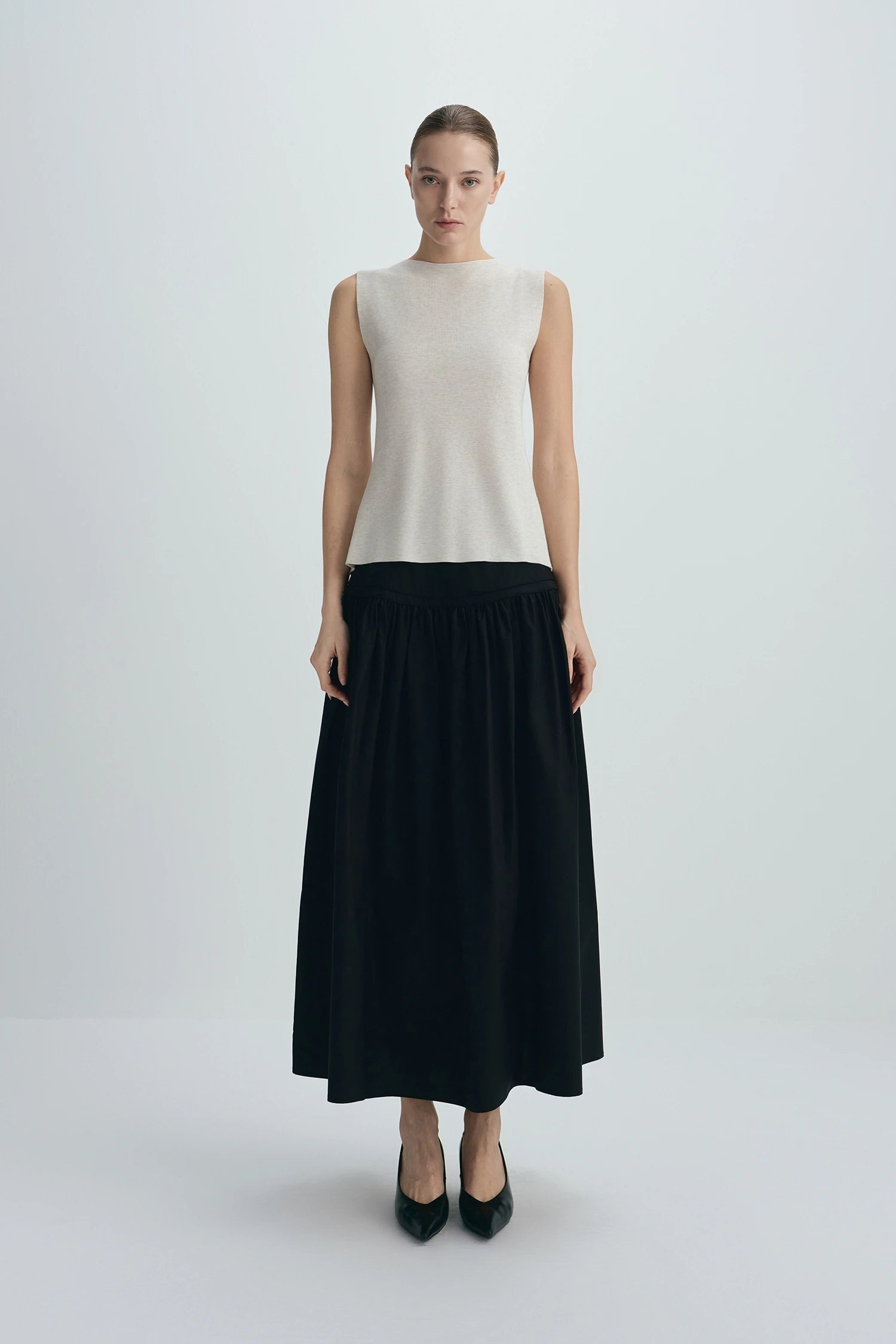 Rue Sophie Black Aurore Maxi Skirt