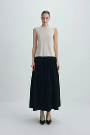 Rue Sophie Black Aurore Maxi Skirt
