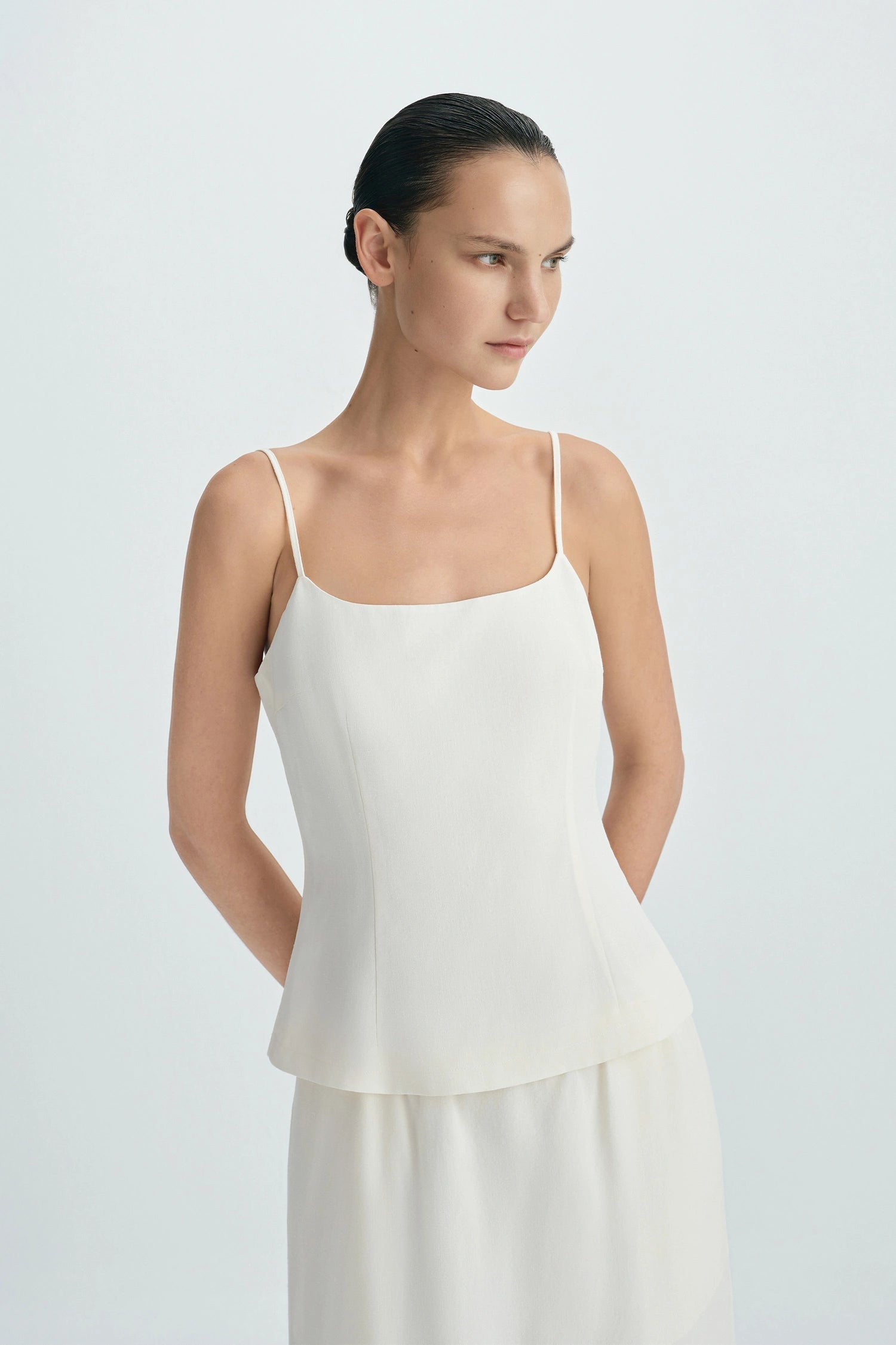Rue Sophie Cream Coria Open Back Cami