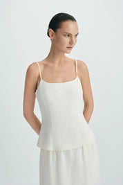 Rue Sophie Cream Coria Open Back Cami