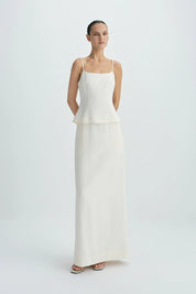 Rue Sophie Cream Coria Open Back Cami