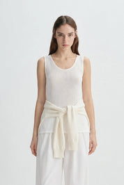 Rue Sophie White Sheer Brisa Tank