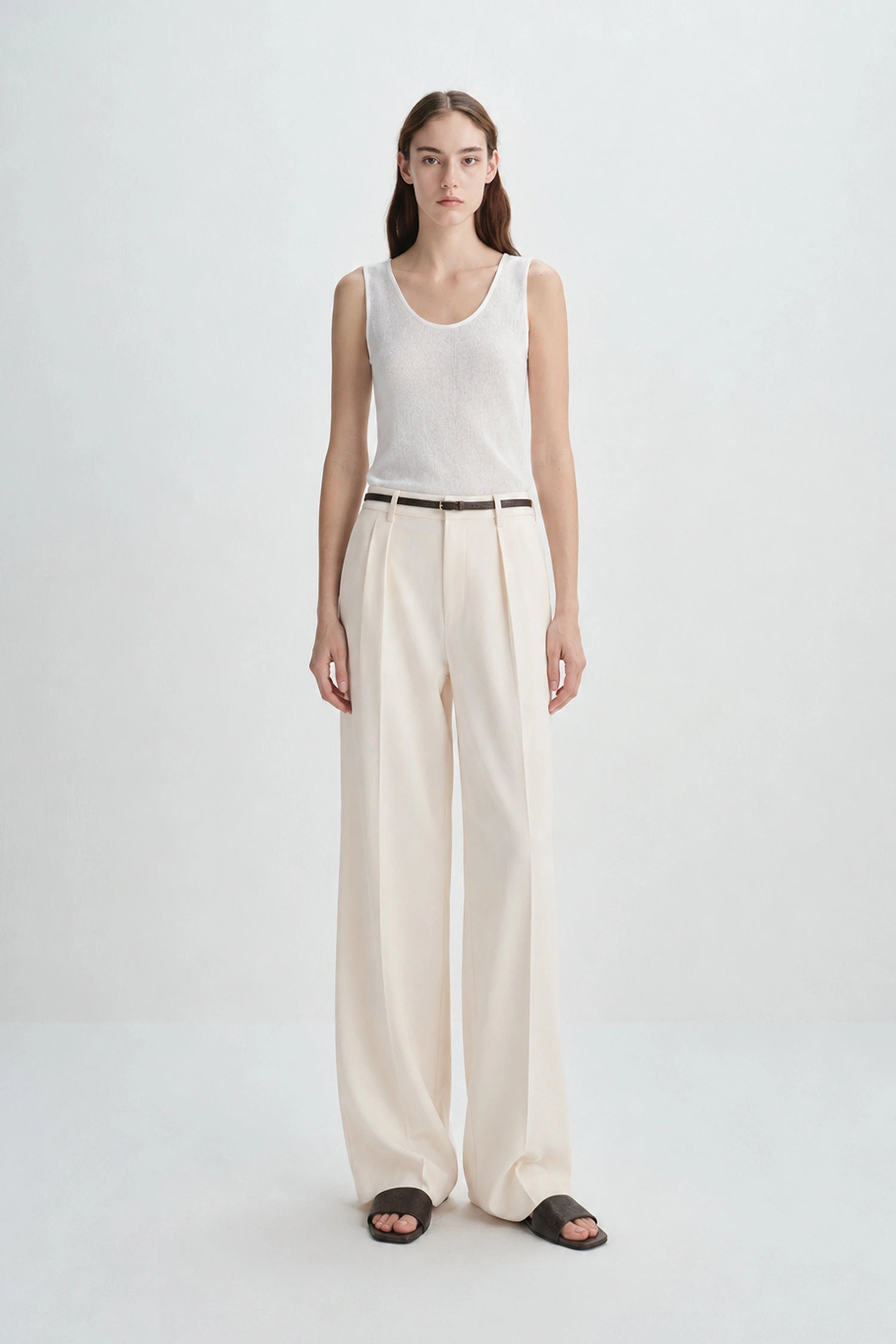Rue Sophie White Sheer Brisa Tank