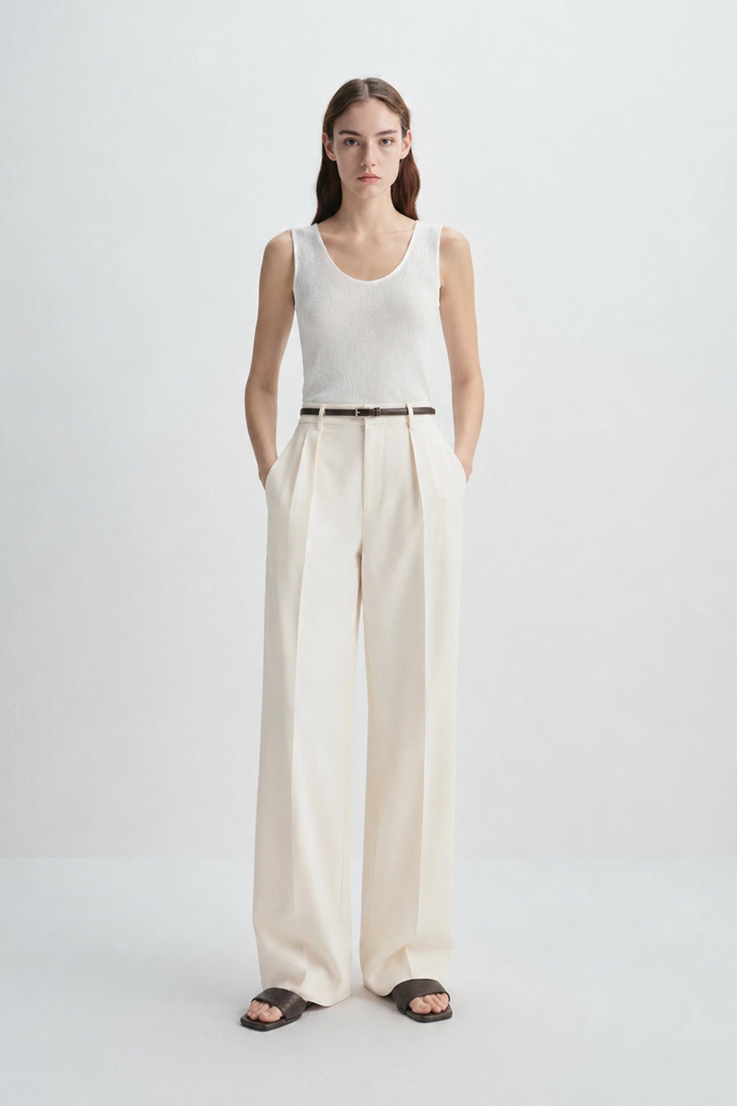 Rue Sophie White Sheer Brisa Tank