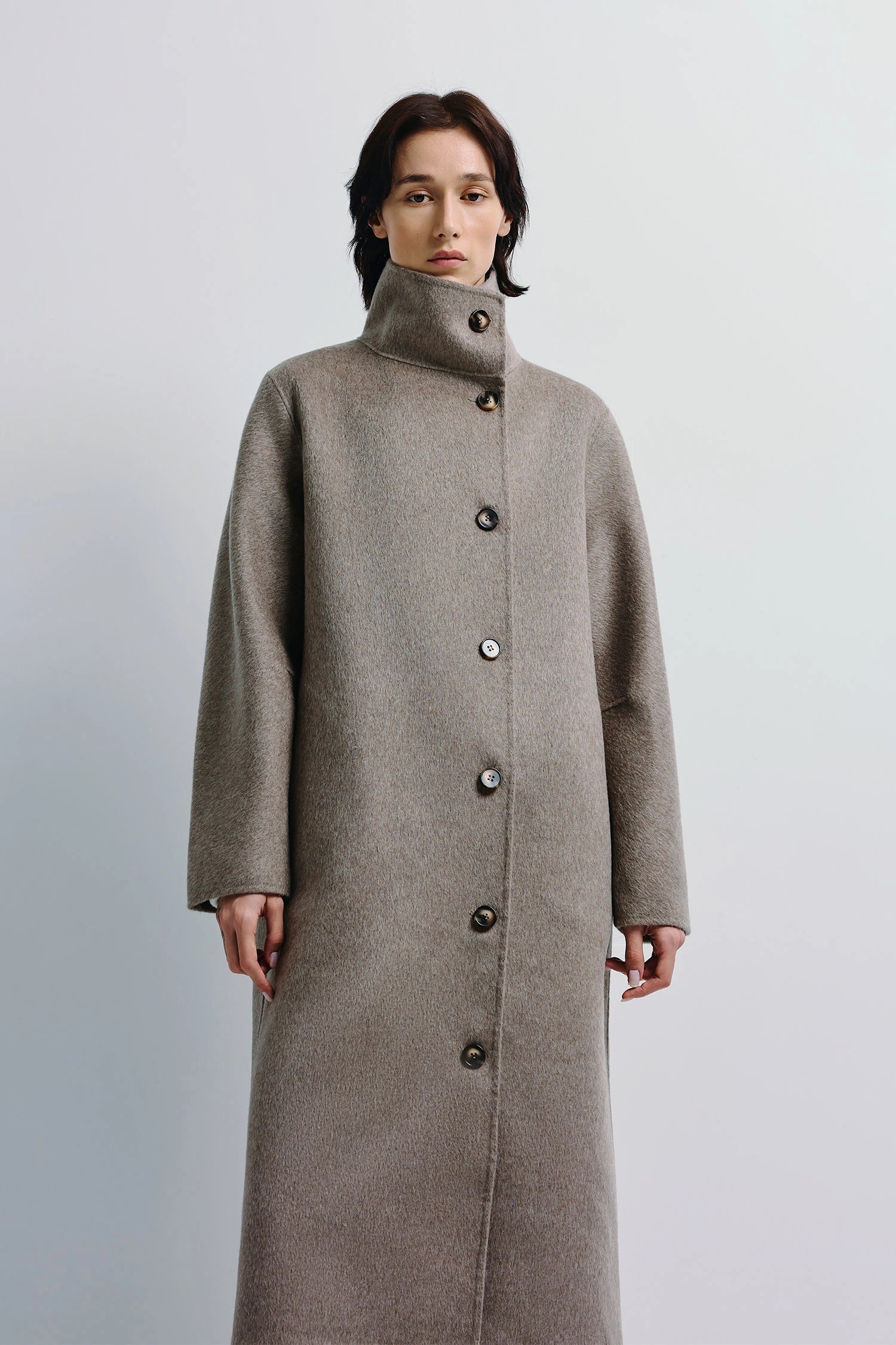 Rue Sophie Eligio Funnel Neck Coat