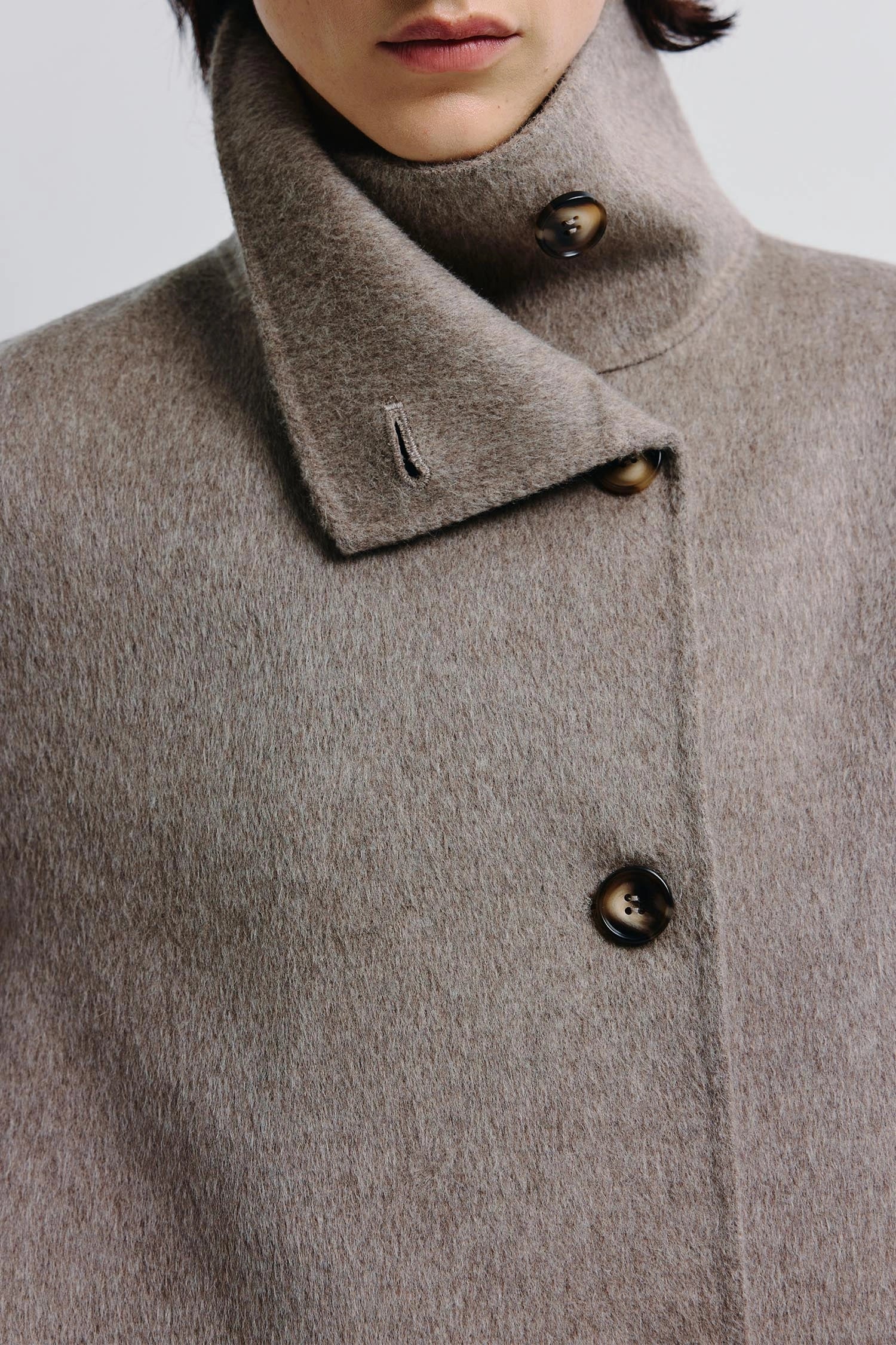 Rue Sophie Eligio Funnel Neck Coat