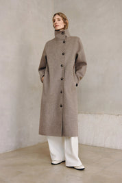 Rue Sophie Eligio Funnel Neck Coat