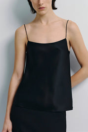 Rue Sophie Black Silk Jett Cami