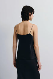 Rue Sophie Black Silk Jett Cami
