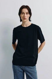 Rue Sophie Owen Black Boxy Tee