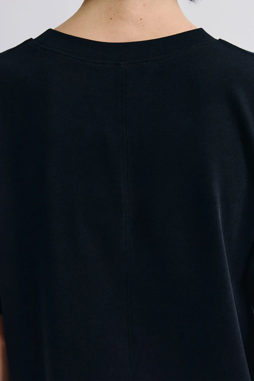 Rue Sophie Owen Black Boxy Tee