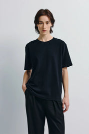 Rue Sophie Owen Black Boxy Tee