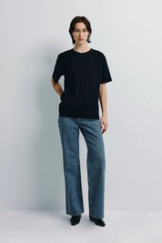 Rue Sophie Owen Black Boxy Tee