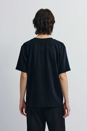 Rue Sophie Owen Black Boxy Tee