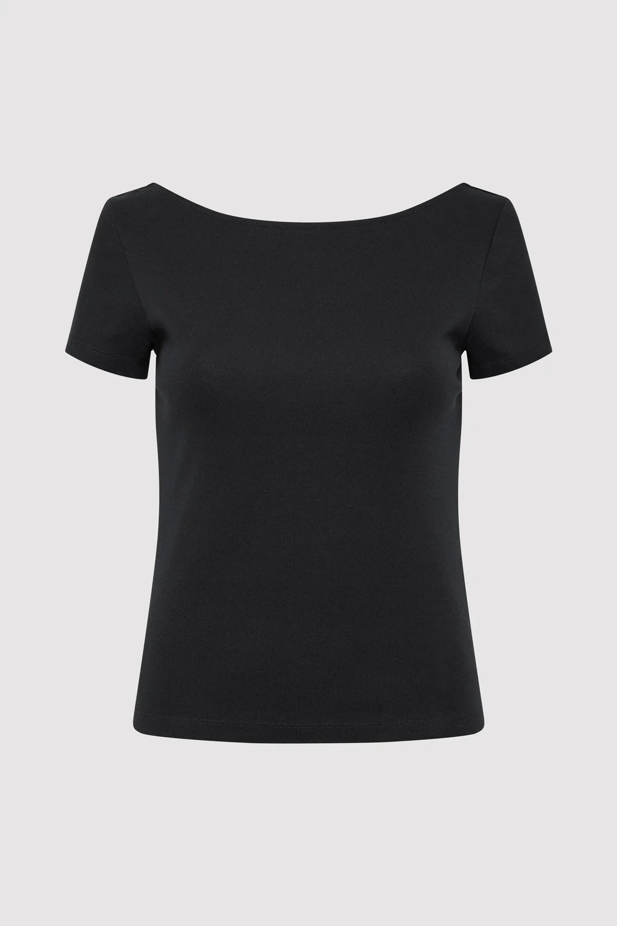 St. Agni Jet Black Organic Cotton Ballet Top