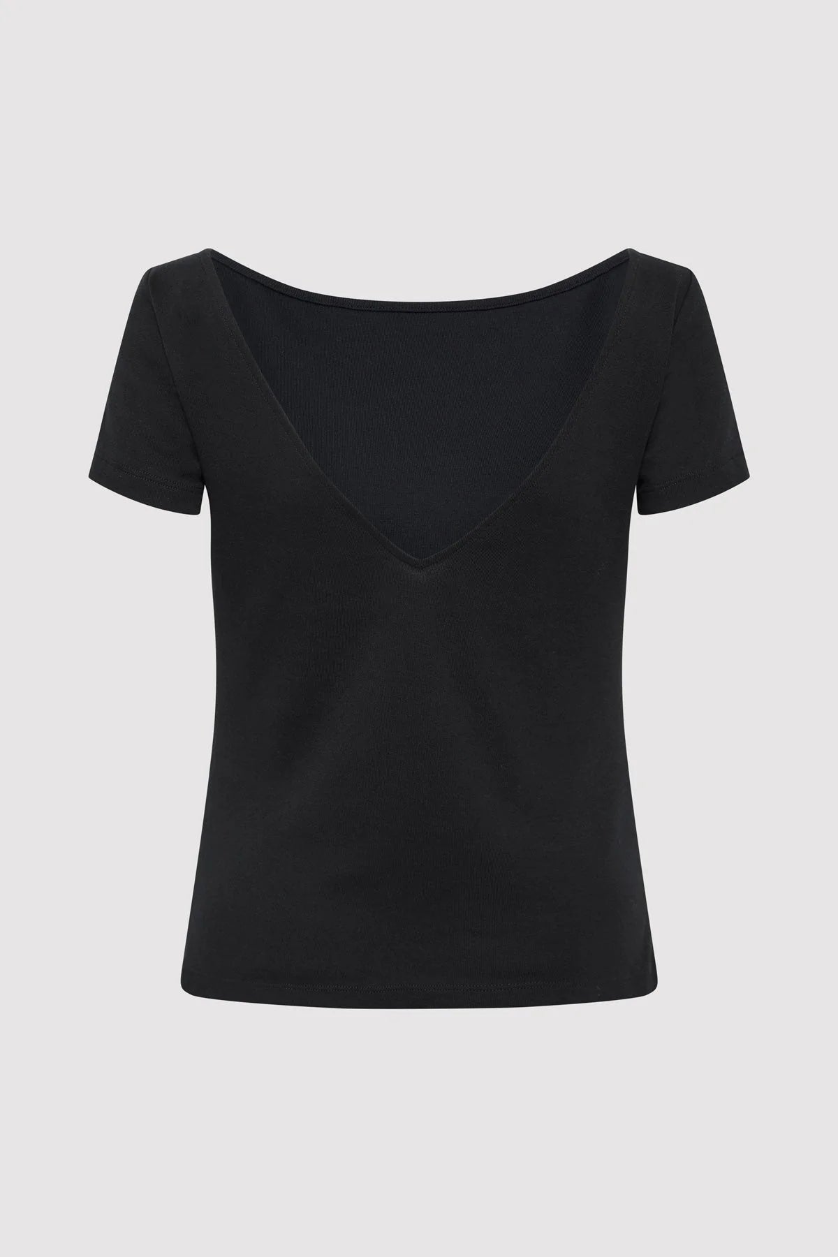 St. Agni Jet Black Organic Cotton Ballet Top