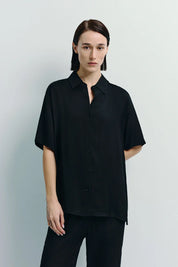 Rue Sophie Black Dray Shirt