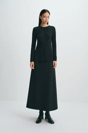 Rue Sophie Emi Wool Blend Maxi Skirt