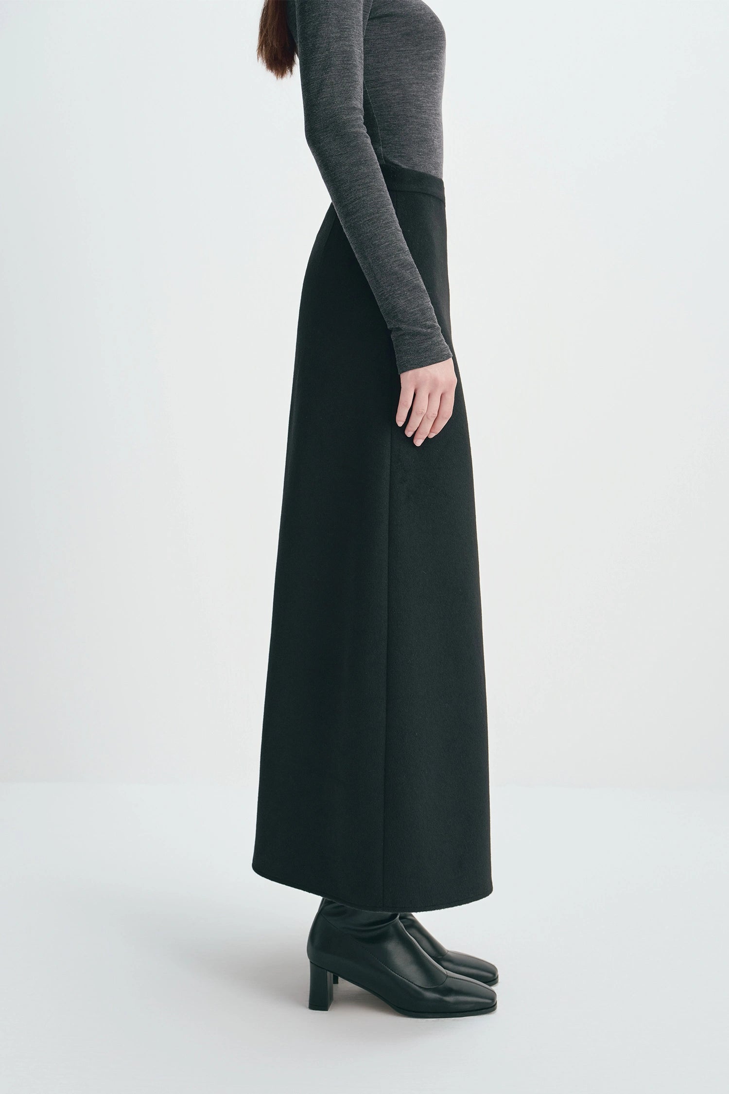 Rue Sophie Emi Wool Blend Maxi Skirt