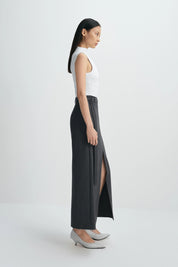 Rue Sophie Noelia Center Slit Belted Skirt