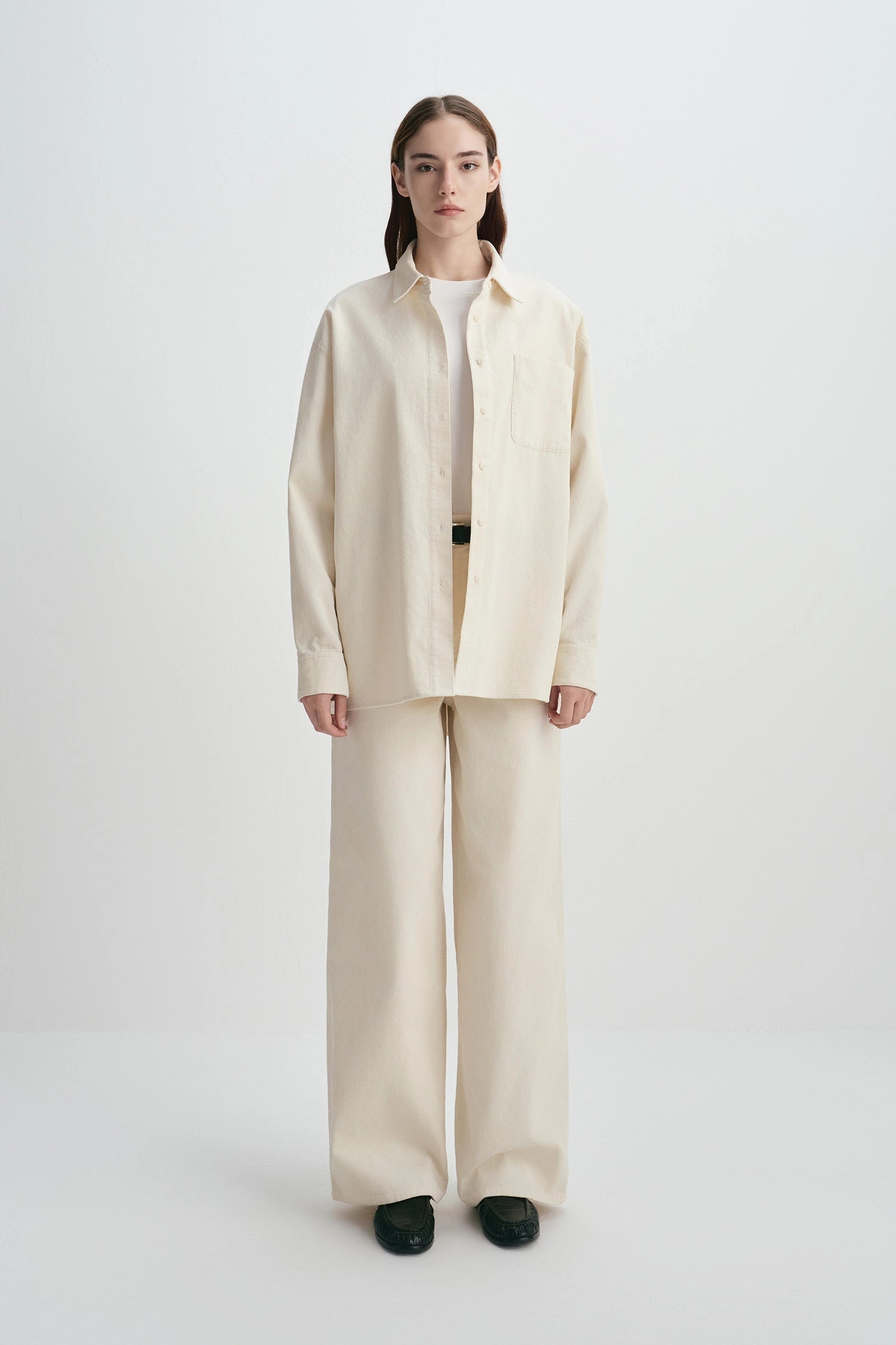 Rue Sophie Cream Roy Cord Pant