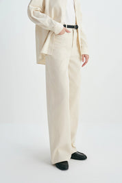 Rue Sophie Cream Roy Cord Pant