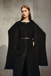 Rue Sophie Kole Wool-Cashmere Scarf Coat