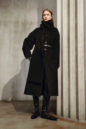 Rue Sophie Kole Wool-Cashmere Scarf Coat