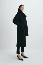 Rue Sophie Kole Wool-Cashmere Scarf Coat