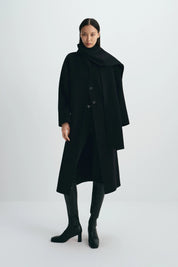 Rue Sophie Kole Wool-Cashmere Scarf Coat