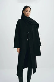 Rue Sophie Kole Wool-Cashmere Scarf Coat