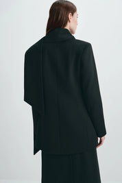 Rue Sophie Emi Wool Short Scarf Coat